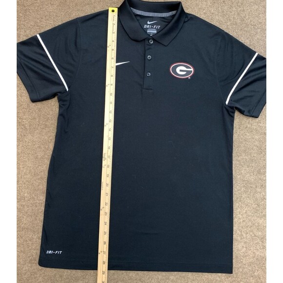 Nike Georgia Bulldogs Shirt Mens M Dri-Fit Performance UGA Short Sleeve Polo - Picture 3 of 7